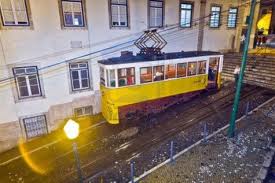 lisbon trams night